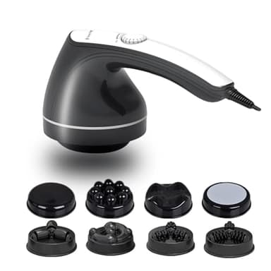 DS SAVORING Body Sculpting Machine, Handheld Cellulite Massager, Body Shaper for Women,Lymphatic Drainage Massage for Stomach Belly Thighs Arm Butts with 8 Massage Heads Attachment 2 Mesh Covers