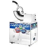 Polar Blast Snow Cone Machine - Acrylic Crushed Ice Maker Grinds Up to 500lbs of Ice Per Hour for Parties, Events, and More by Great Northern Popcorn