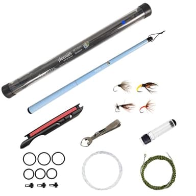 Aventik FreshStart Tenkara Fly Fishing Rod Combo(Blue,2.4M/8FT)