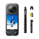 Insta360 X3 Creator Kit - Waterproof 360 Action Camera with 1/2" 48MP Sensors, 5.7K 360 Active HDR Video, 72MP 360 Photo, 4K Single-Lens, 60fps Me Mode, Stabilization, 2.29" Touchscreen, AI Editing