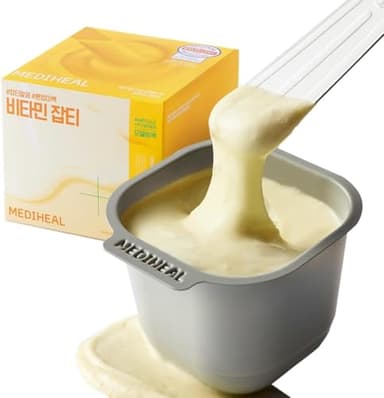 Mediheal Derma Modeling Pack (Vitamin) - Radiance Care For Smooth Skin - Easy DIY Home Spa Kits, Hydrating Icy Jelly Mask For Skin Refreshment