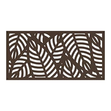 2'x4' Sanibel Decorative Screen, Umber