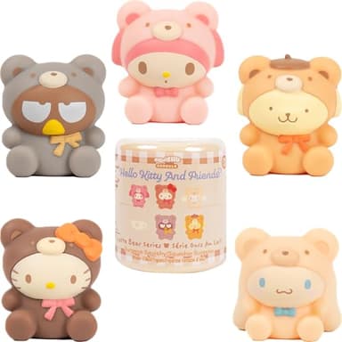 Hamee Sanrio Hello Kitty and Friends Series 7 Latte Bear SquiSHU Capsule Squishy Toy [Birthday Bag, Party Favor, Gift Basket Filler, Stress Relief] – 1 Pc. (Mystery – Blind Capsule)