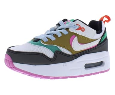 Easy On Nike Pre-School Air Max 1 SE - Black, Playful Pink, Stadium Green, White