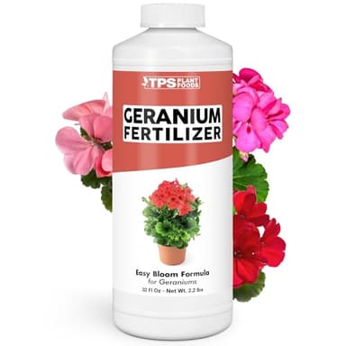 Geranium Fertilizer – Liquid Plant Food for Vibrant Blooms, Stronger Roots & Healthy Growth, 32 oz