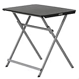 Lifetime Small Folding Table, Personal TV Tray - Portable - great for Kids, Camping, Cards, or Laptops - Plastic Black 30 Inch (80623)