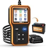 UMEIJA OBD2 Scanner with Upgrade Battery Tester - Diagnostic Tool for Cars That Check Engine Light & Emissions Readiness Read and Clears Vehicle Error Codes for All OBD II Protocol Vehicles Since 1996