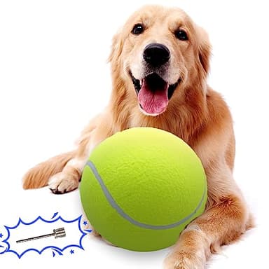 Banfeng Large Dog Tennis Ball,9.5" Giant Doy Sport Ball Toy,Pet Birthday Gifts Interactive Dog Toys for Small Medium Large Dog
