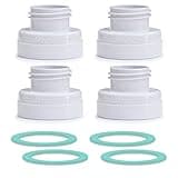 Maymom Conversion Kit Compatible with Medela Breast Pumps (Selected) to be Compatible with Avent Classic Bottles, Avant Natural PP Bottle and speCtra Wide-mouth Bottles Thread Changer; w Sealing Rings