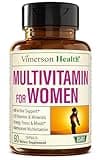 Multivitamin for Women - Daily Womens Multivitamin & Multimineral with Vitamin A, C, D, E, B12, Zinc & More. Essential Vitamins for Women for Energy, Focus, Hair Growth & Overall Health. 60 Capsules