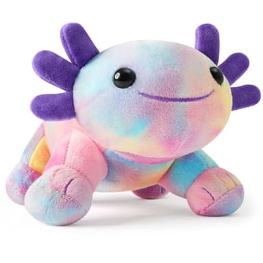REUCLOTHIM Axolotl Plush Toy,Soft Cute Axolotl Stuffed Animal Plushies,Axolotl Stuffed Animal Toy for Kids, Cute Plushies Axolotl Pillow Doll.Multicolored
