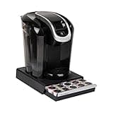 Mind Reader Single Serve Coffee Pod Drawer, 30 Pod Capacity, Countertop Organizer, 10.5"L x 12.75"W x 2.5"H, Black
