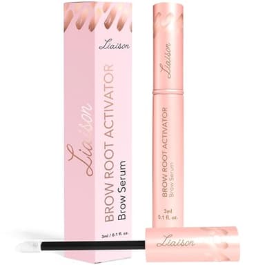 Liaison Brow Growth Serum for Women | Eyebrow Growth Serum to Grow Thicker, Fuller & Healthier Brows | Brow Root Activator with Peptides & Biotin | Vegan Eyebrow Enhancer & Conditioner (3ml)