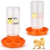TGEYD Chick Feeder and Waterer Set – Automatic 1L Chicken Feeder and Waterer for Baby Chicks, Ducks, and Quail – Brooder Starter Kit & Chicken Coop Accessories