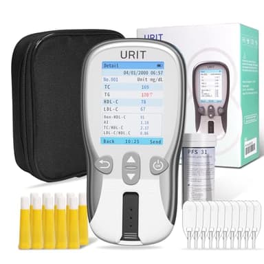 8 in 1 Cholesterol Test Kit with 10 Test Strips for Home Use