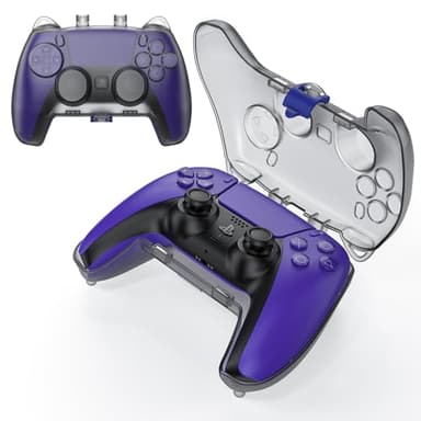 Tiiletzote Protective Travel Case Compatible with PS5 DualSense Wireless Controller, Hard Shell 1:1 Fit Carrying Case, Joystick Protection, Dust-Resistant, Anti-scratch, Shock-proof, Black