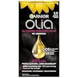 Garnier Hair Color Olia Ammonia-Free Brilliant Color Oil-Rich Permanent Hair Dye, 3.11 Darkest Platinum Brown, 1 Count (Packaging May Vary)