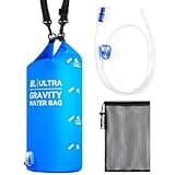 Burtrail Ultra Gravity Water Bag, Compatible with Water Filter & Water Filtration System, Gravity Water Filter Bag for Camping Hiking Backpacking, Portable Foldable Hangable Design(8L/2Gal)