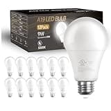 DAYBETTER 12 Pack A19 LED Light Bulbs, 60 Watt Equivalent LED Bulbs, Long Lifespan High Brightness 800LM Daylight White 5000K, E26 Standard Base Light Bulbs for Home Bedroom Office, Non-Dimmable