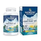 Nordic Naturals Arctic Cod Liver Oil, Lemon - 180 Soft Gels - 750 mg Total Omega-3s with EPA & DHA - Heart & Brain Health, Healthy Immunity, Overall Wellness - Non-GMO - 60 Servings