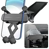 LUNQIN Car Phone Holder Mount for 2019 2020 2021 2022 2023 2024 2025 Dodge Ram 1500 2500 3500 12-Inch Touchscreen Trucks Pickup Auto Accessories Interior Decoration Mobile Cell Smartphone Bracket