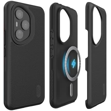 TUDIA DualShield Grip Designed for Honor 400 Pro Case 5G (2025), [MergeGrip] Military Grade Dual Layer Shockproof Slim Tough Heavy Duty Protective Phone Cases Cover (Black, Magsafe Compatible)