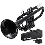 PAMPET Professional Plastic Trumpet C trumpet (Black)