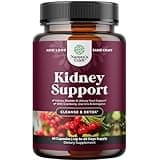 Kidney Support Supplement - High Strength Kidney Cleanse, Detox & Repair Cranberry Extract Capsules with Uva Ursi, Stinging Nettle & Java Tea - Urinary Tract Health & Bladder Cleanse Support - 60 Caps