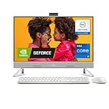 Dell Inspiron 7710 All in One - 27-inch FHD (1920 x 1080) Touchscreen Display, Intel Core i7-1255U, 32GB DDR4, 1TB SSD, NVIDIA GeForce MX550, Intel Wi-Fi 6E, Services, Windows 11 Pro - White