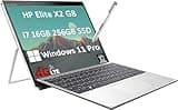 HP Elite X2 G8 Folio Tablet w/Detachable Keyboard (4G LTE, 13" FHD Touchscreen, Intel Core i7-1185G7, 16GB RAM, 256GB SSD), 2-in-1 Laptop, FHD Webcam, 3-Yr WRT, Backlit, Win 11 Pro (Renewed)