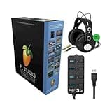 FL Studio 20 - Signature Edition (Boxed) Bundle with Knox Gear Closed-Back Monitoring Headphones & Knox Gear 4-Port USB 3.0 Hub (3 Items)