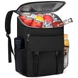 Cooler Backpack Soft Insulated Leak Proof 30 Cans Insulated Backpack Cooler Portable Picnic Camping Beach Hiking BBQ Lunch Backpack for Men and Women
