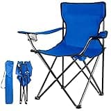 Damei century Foldable Camping Chair - Lightweight, Instant Setup for Beaches, Lawns, Sports, Blue