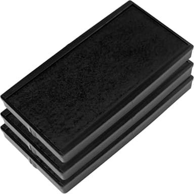 E/50 Replacement Pad Compatible for 2000 Plus Printer 50 - Water Based - Pack of 3 - Black