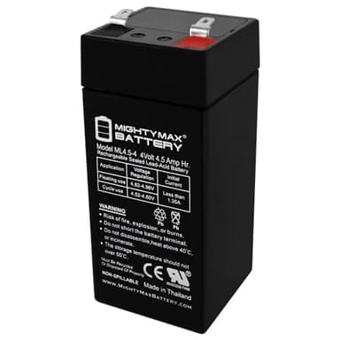 Mighty Max Battery 4 Volt 4.5 Ah Sealed Lead Acid Battery Brand Product (Pack of 1)