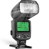Altura Photo Camera Flash with LCD Display for DSLR & Mirrorless Cameras - External Speedlite Featuring a Standard Hot Shoe, Universal Speedlight for Canon, Sony, Nikon, Panasonic and More
