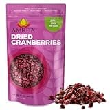 Amrita Dried Cranberries 1 lb | Sweetened with Apple Juice, Unsulfured, Gluten Free, non-GMO, No Preservatives | Packed Fresh in Resealable Bags | Fruit Snacks, Salads, Baking