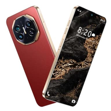 VIVAHHX XT Ultimate Unlocked Phone 8GB+256GB Android Phone 6.8-inch HD Screen 108MP+48MP Camera 6800 mAh Extra Large Battery 5G Dual SIM (Red)