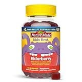 Nature Made Kids First Elderberry with Vitamin C and Zinc, Dietary Supplement for Immune Support, 40 Elderberry Gummies