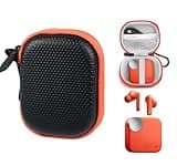 getgear case for CMF Buds Wireless Bluetooth Earbuds (Black with Orange Zip)