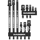 GURADESIGN 11-Piece Impact Socket Adapter Set for Drill, 3-Inch and 6-Inch Hex Shank Impact Driver Socket Adapter, Socket to Drill Adapter 1/4" 3/8" 1/2" Impact Driver Adapter