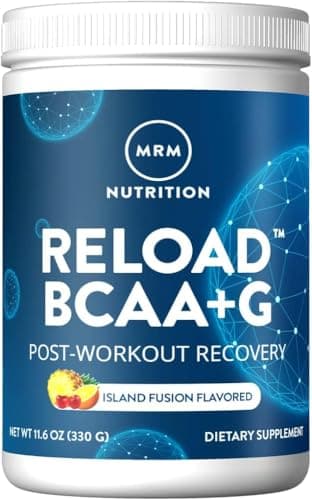 MRM Nutrition Reload BCAA+G | Island Fusion Flavor | 8.5g Amino Acids with Glutamine | Post-Workout Recovery Powder | CarnoSyn® Beta-Alanine | Muscle Support | Keto Friendly | 26 Servings