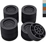 ANNKUT Furniture Risers 2 inch，Round Bed Risers Heavy Duty，Elevation in Heights 1 or 2 Inch for Chair Table and Desk Legs Lifting，Adjustable Bed Lifts Risers(Pack of 4 Riser,Black)