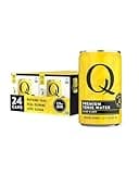 Q TONIC WATER with Real Quinine & Organic Agave - Ideal for Cocktails & Mocktails - Made with Real Ingredients, Perfectly Carbonated & Less Sweet - 45 Calories per Can - 7.5 Fl oz (Pack of 24)