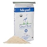 Great River Organic Milling Organic Unbleached Wheat Bread Flour | Artisan Bread Flour for Baking | Multi-Purpose Wheat, Unbromated, Non-GMO, Kosher | 25 Lb (Pack Of 1)
