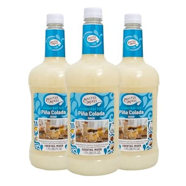 Master of Mixes Pina Colada Drink Mix, Ready To Use, 1.75 Liter Bottle (59.2 Fl Oz), Pack of 3
