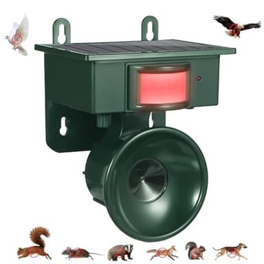 2026 Solar Ultrasonic Bird Repellent Devices Bird Deterrents for Outside Pigeon Repeller Outdoor Animal Repellent Outdoor to Keep Woodpecker Pigeon Out of Balconies Patio Garden Farm