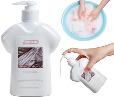 Lingerie Detergent - Double Concentrated, Lady Scented, Delicate Underwear Cleaning Liquid - 10.14 Fl Oz (1 Rose&vanilla)