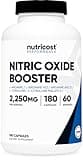 Nutricost Nitric Oxide Booster 2250mg, 180 Capsules - 750mg Per Casule, 60 Servings - Gluten Free and Non-GMO