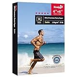 Koala Ultra Premium Photo Paper 4X6 In Satin Photo Printer Paper for Inkjet Printer Water-Resistant Semi Gloss 50 Sheets 72lb